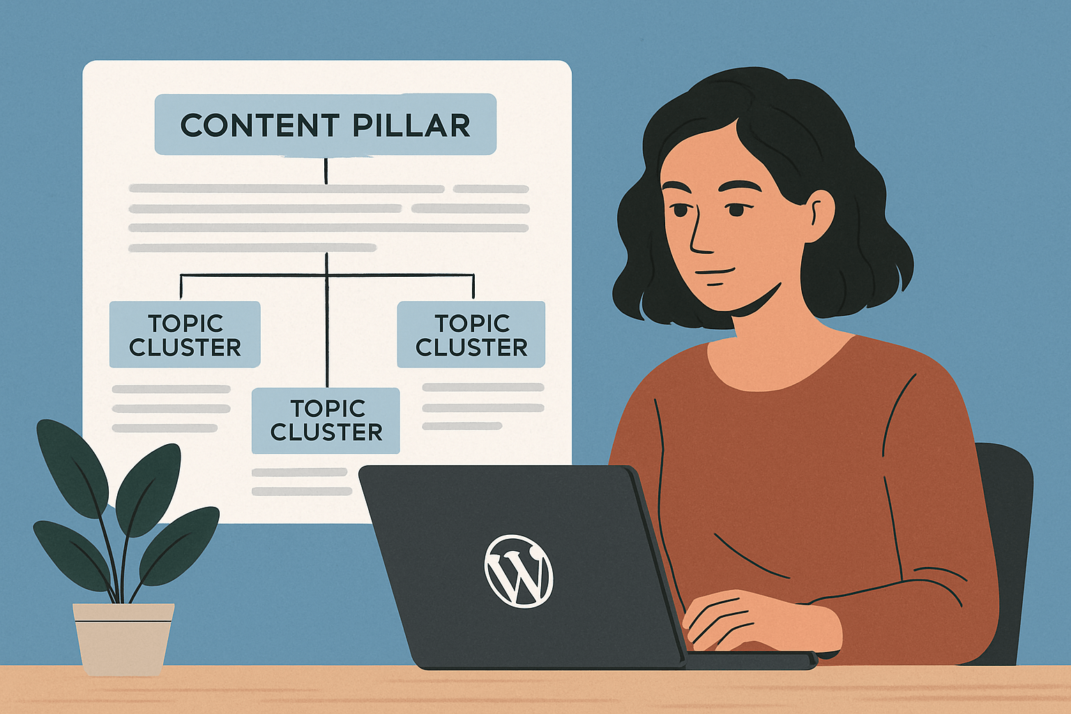 Content pillar i klastry tematyczne: jak uporządkować blog, żeby wspierał SEO